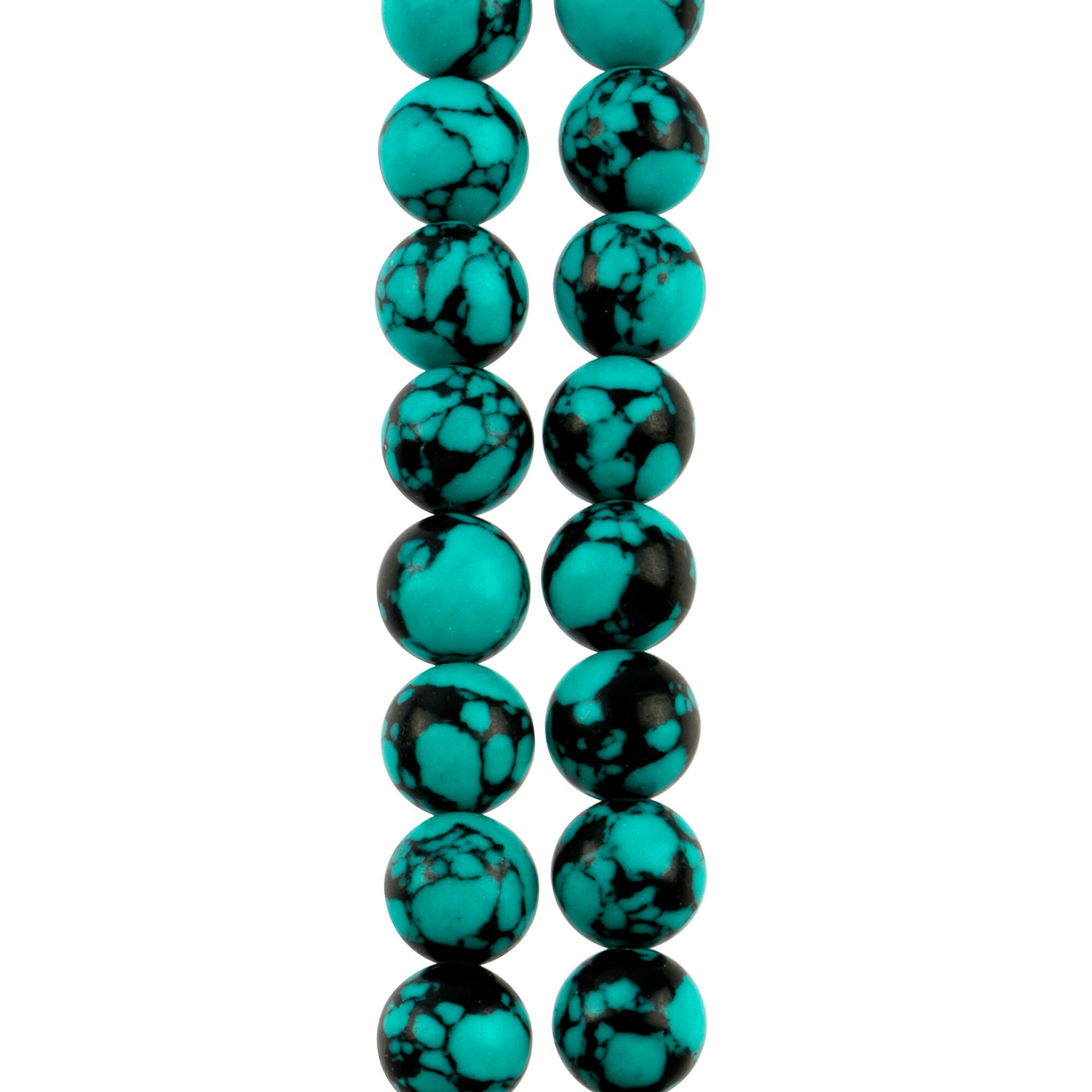 12 Packs: 24 ct. (288 total) Blue Clay Round Beads, 10mm by Bead Landing™